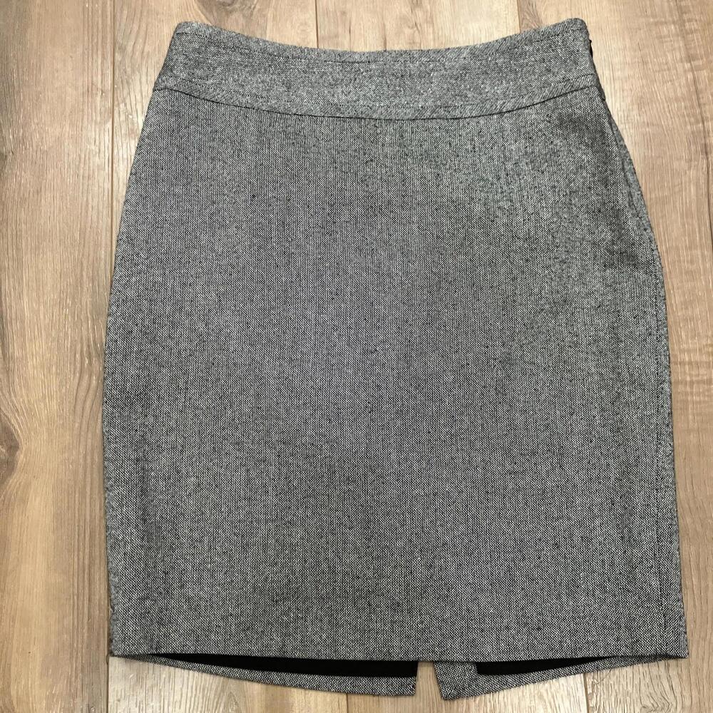 The Limited Skirt Women Size 2 Wool Blend Black White NEW Office Career Y2K 90s
